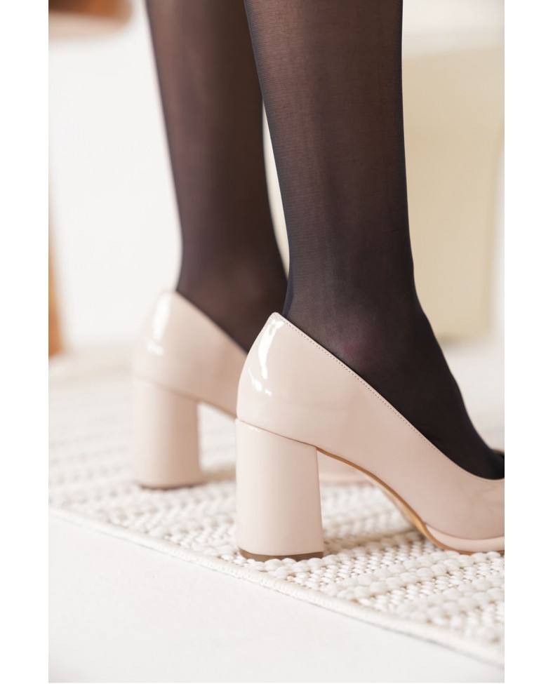 Bej Rugan Kadın Topuklu Ayakkabı TR18MS11C