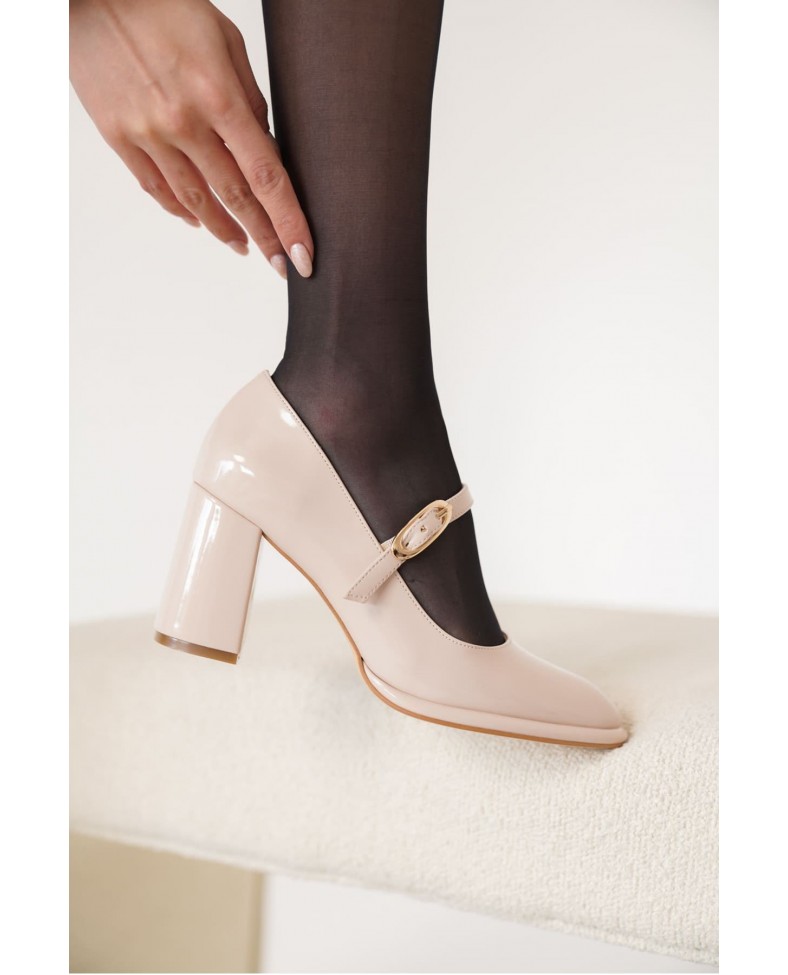 Bej Kadın Topuklu Ayakkabı TR18MS12B