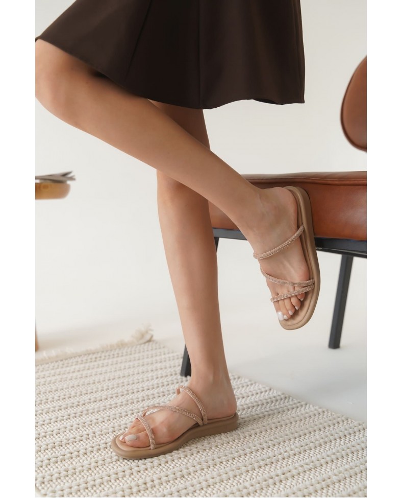 Nude Kadın Taşlı Terlik TR28MY03C