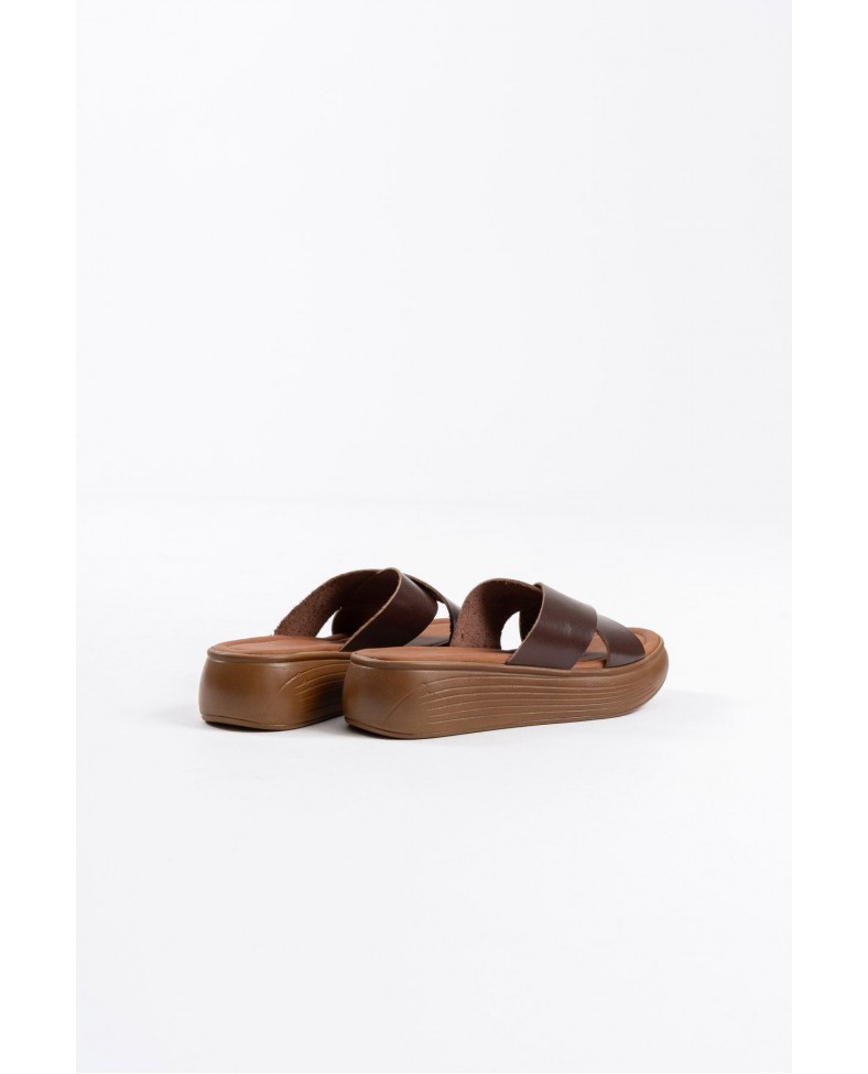 Acı Kahve Hakiki Deri Terlik TR31MY54L