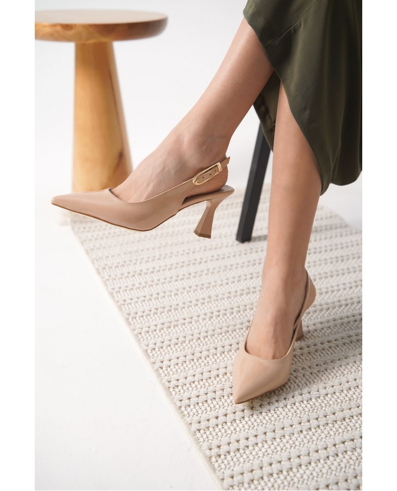 Kadın Nude Rugan Topuklu Ayakkabı TR20MS01C