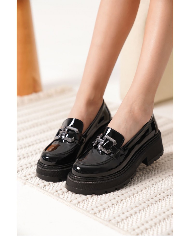 Rugan Siyah Kadın Loafer TR17MS01B
