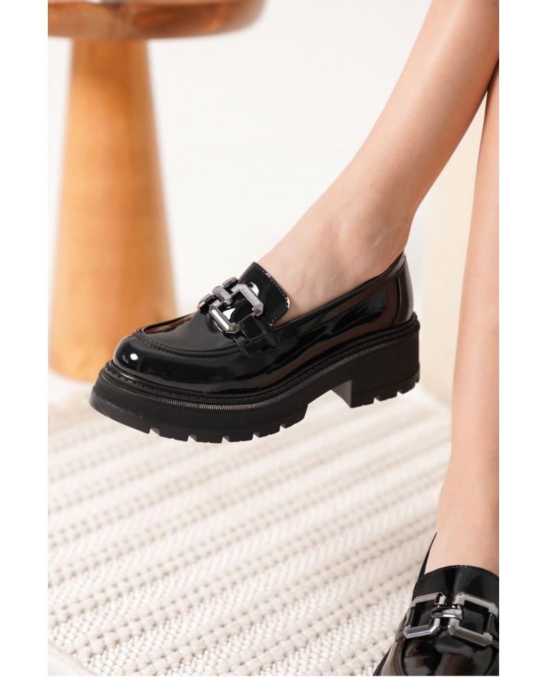 Rugan Siyah Kadın Loafer TR17MS01B