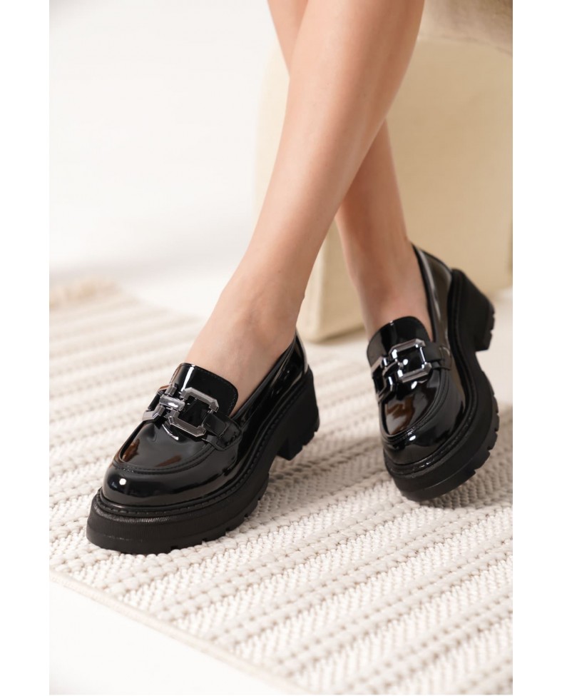 Rugan Siyah Kadın Loafer TR17MS01B