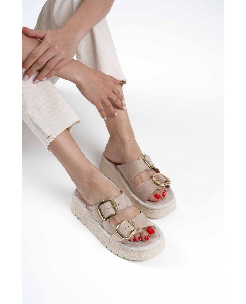 Bej Cilt Terlik TR14MY01B