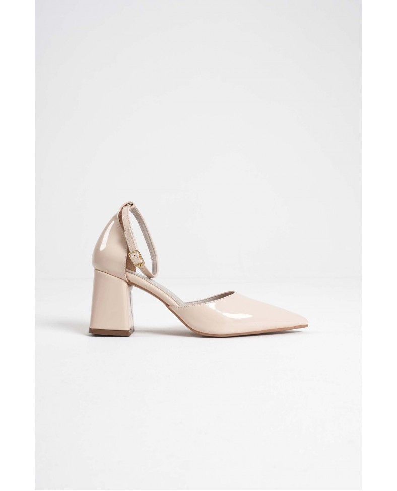 Bej Rugan Kadın Topuklu Ayakkabı TR08MS11B