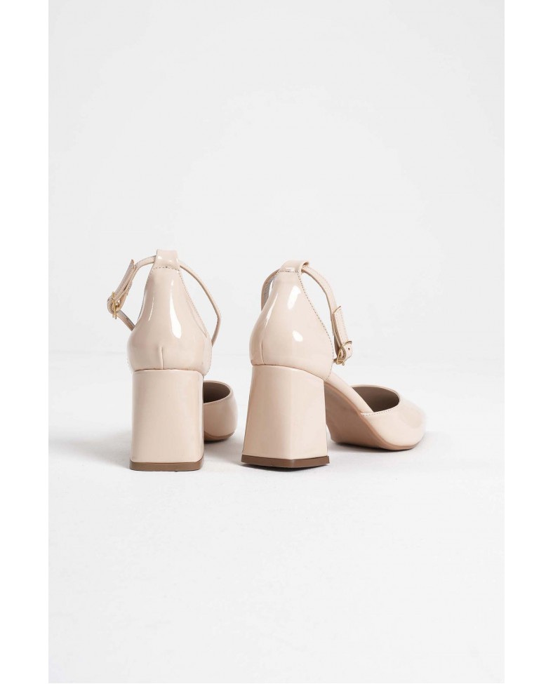 Bej Rugan Kadın Topuklu Ayakkabı TR08MS11B