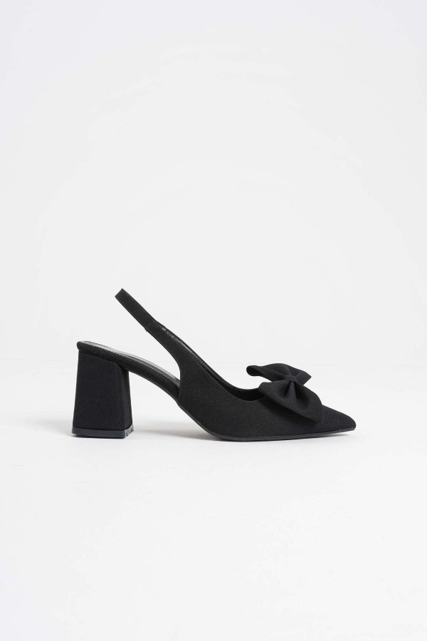 Siyah Kadın Topuklu Ayakkabı TR08MS15A