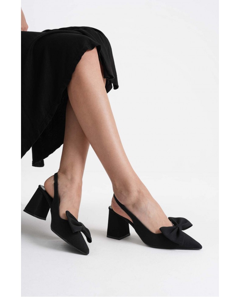 Siyah Kadın Topuklu Ayakkabı TR08MS15A