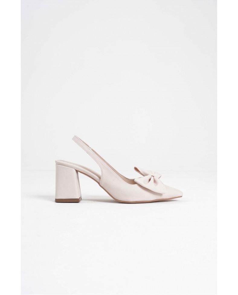 Bej Kadın Topuklu Ayakkabı TR08MS15B