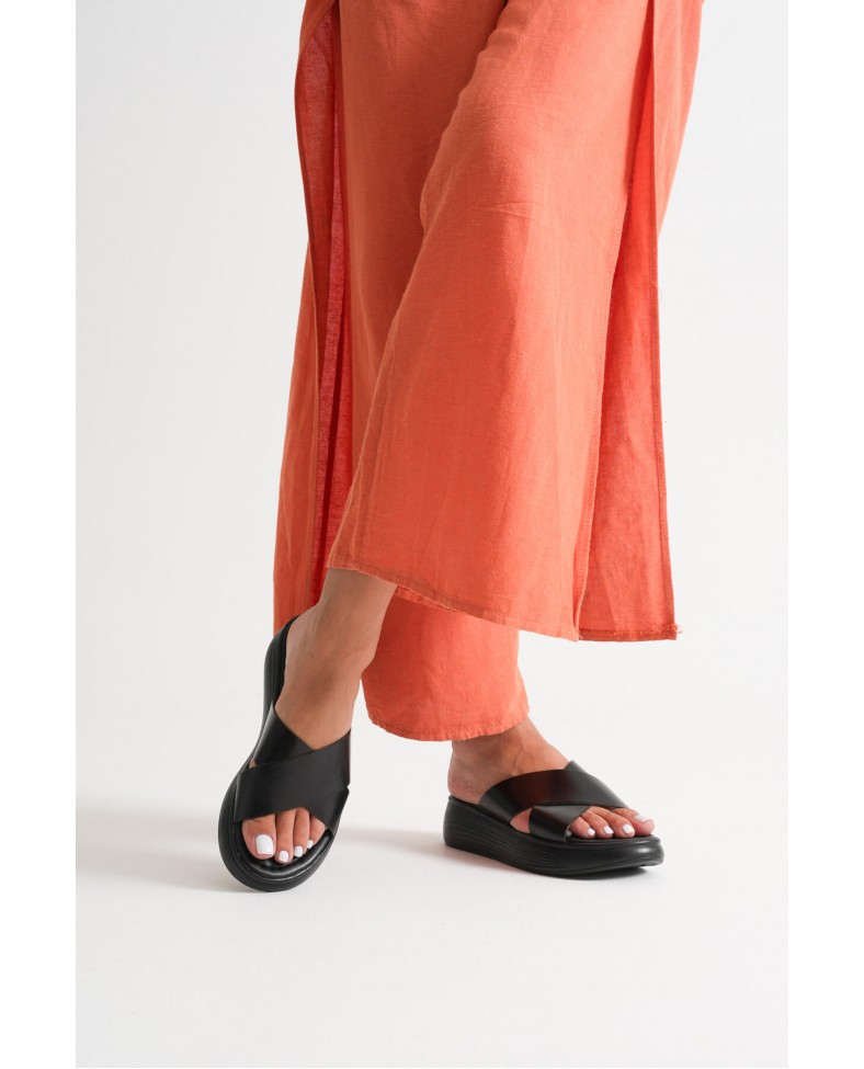 Siyah Hakiki Deri Terlik TR31MY53A