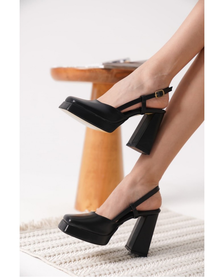 Siyah Kadın Topuklu Ayakkabı TR12MY05A