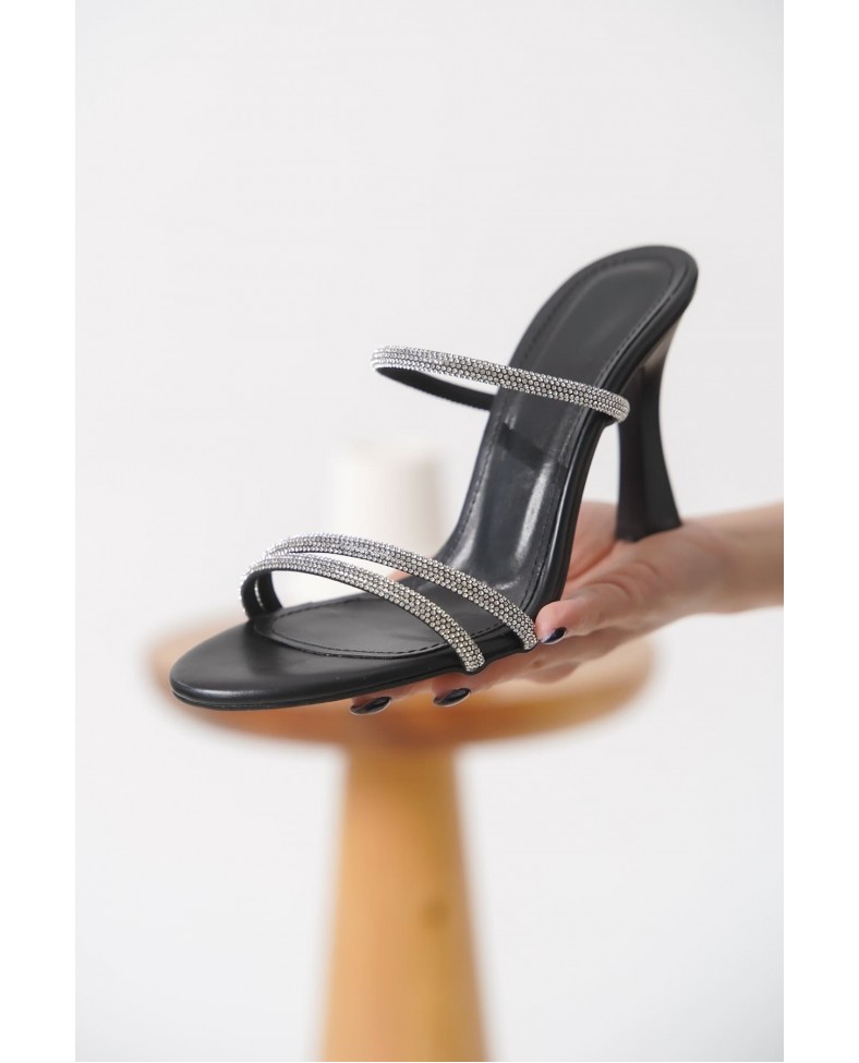 Topuklu Siyah Kadın Terlik TR20MY24A