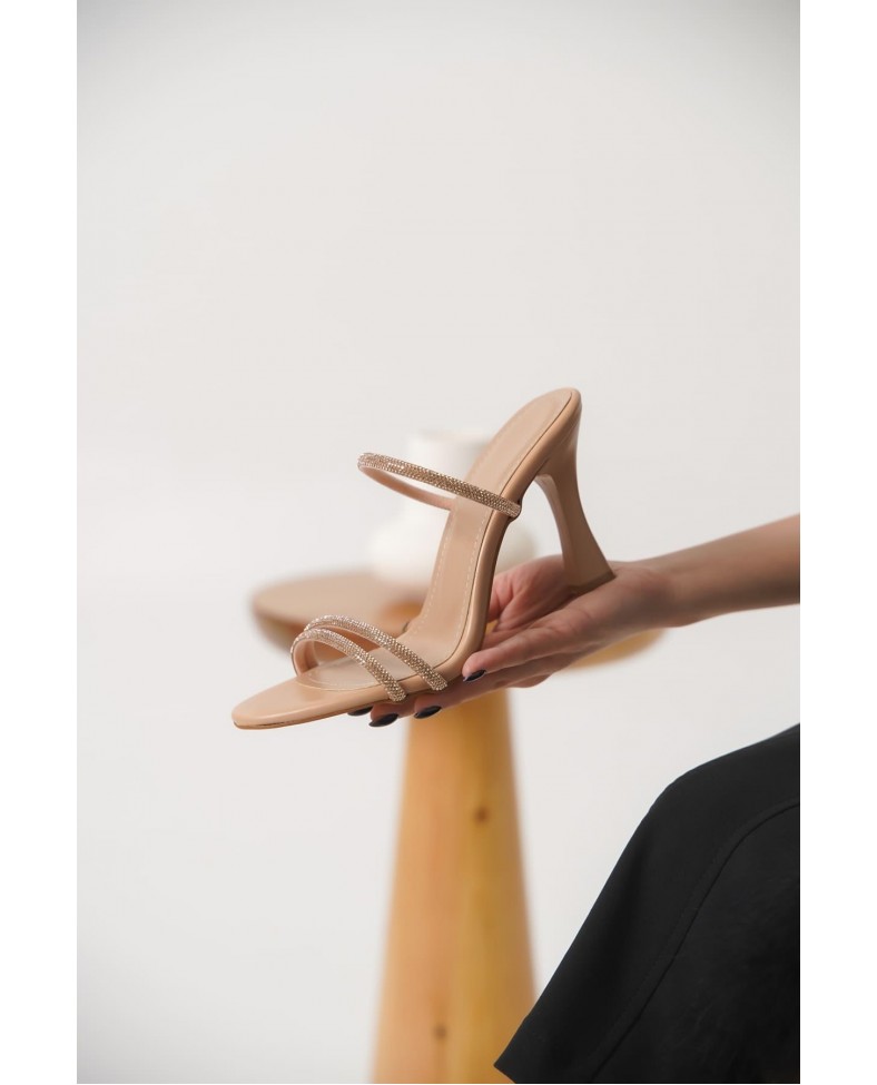 Topuklu Nude Kadın Terlik TR20MY24D