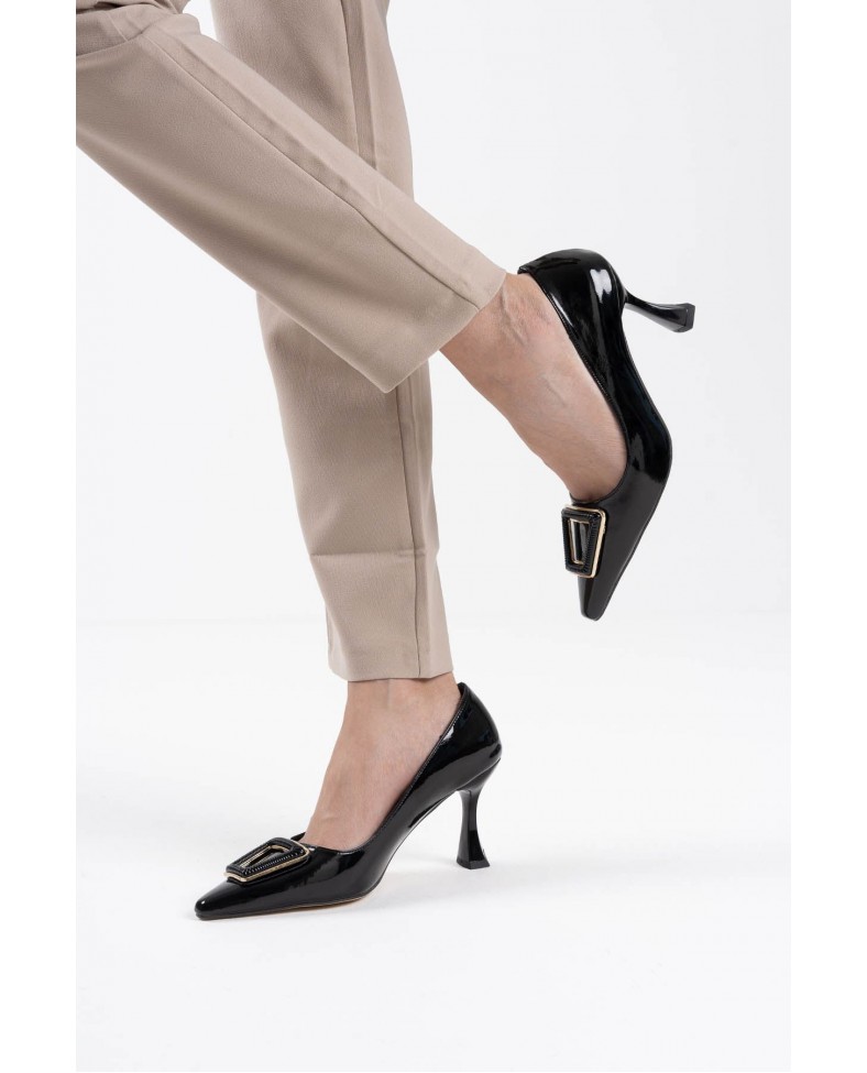 Kadın Siyah Rugan Ayakkabı TR08MS09A