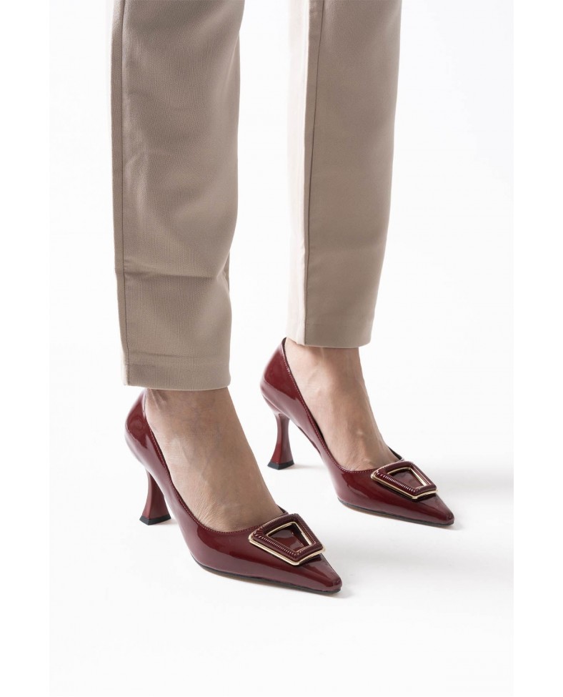 Kadın Bordo Rugan Ayakkabı TR08MS09C