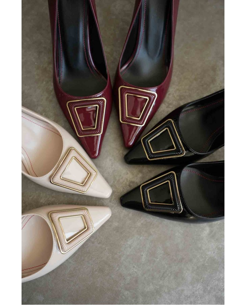 Kadın Bordo Rugan Ayakkabı TR08MS09C