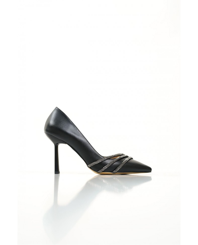 Siyah Taşlı Kadın Ayakkabı TR08MS14A