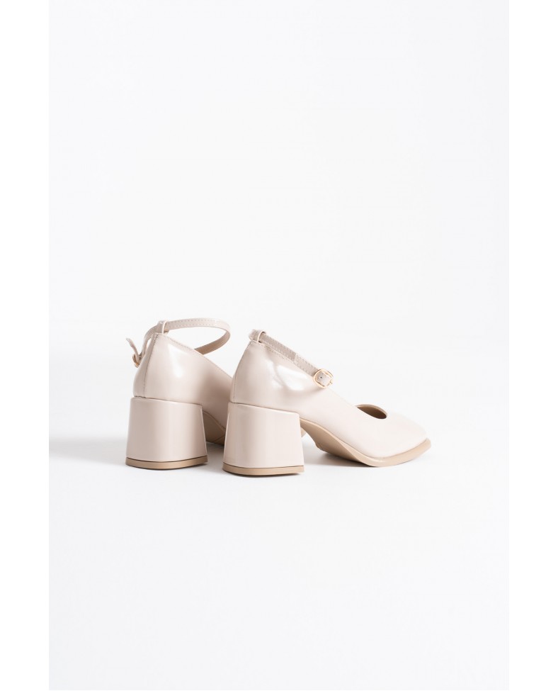 Bej Rugan Kadın Topuklu Ayakkabı TR02MS01D