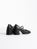 Siyah Cilt Kadın Topuklu Ayakkabı TR02MS02A