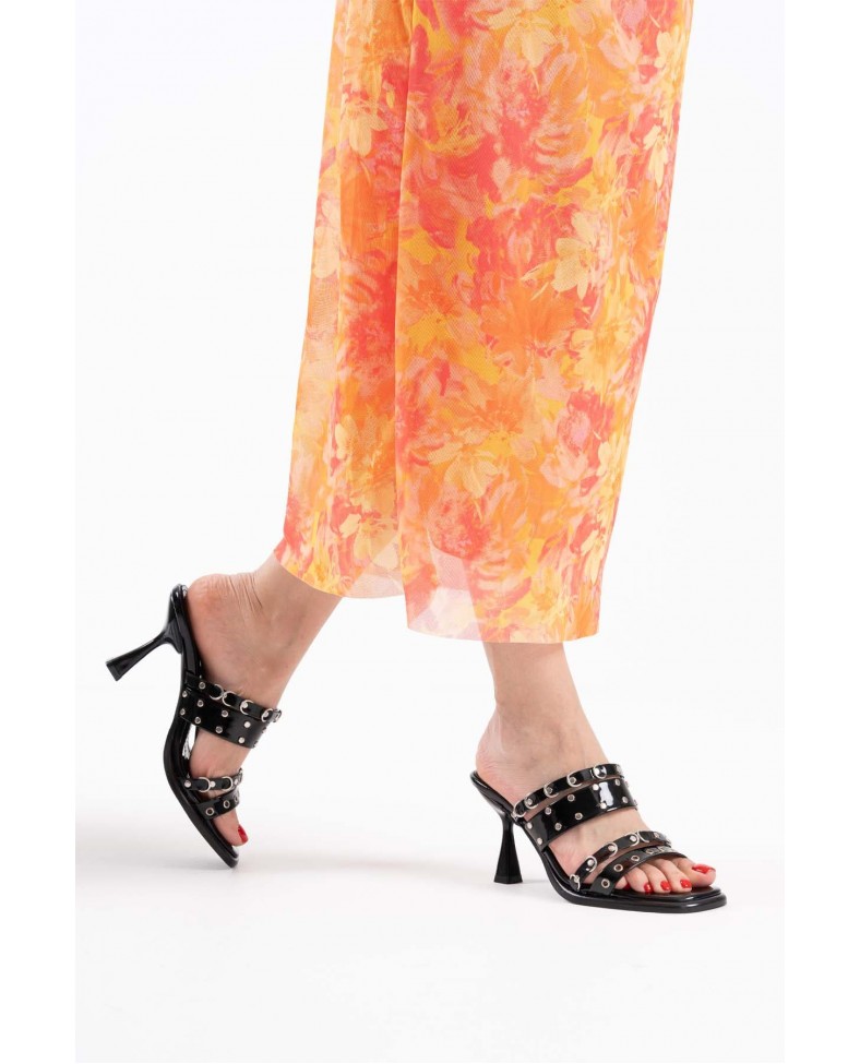 Topuklu Kadın Siyah Terlik TR02MY03A