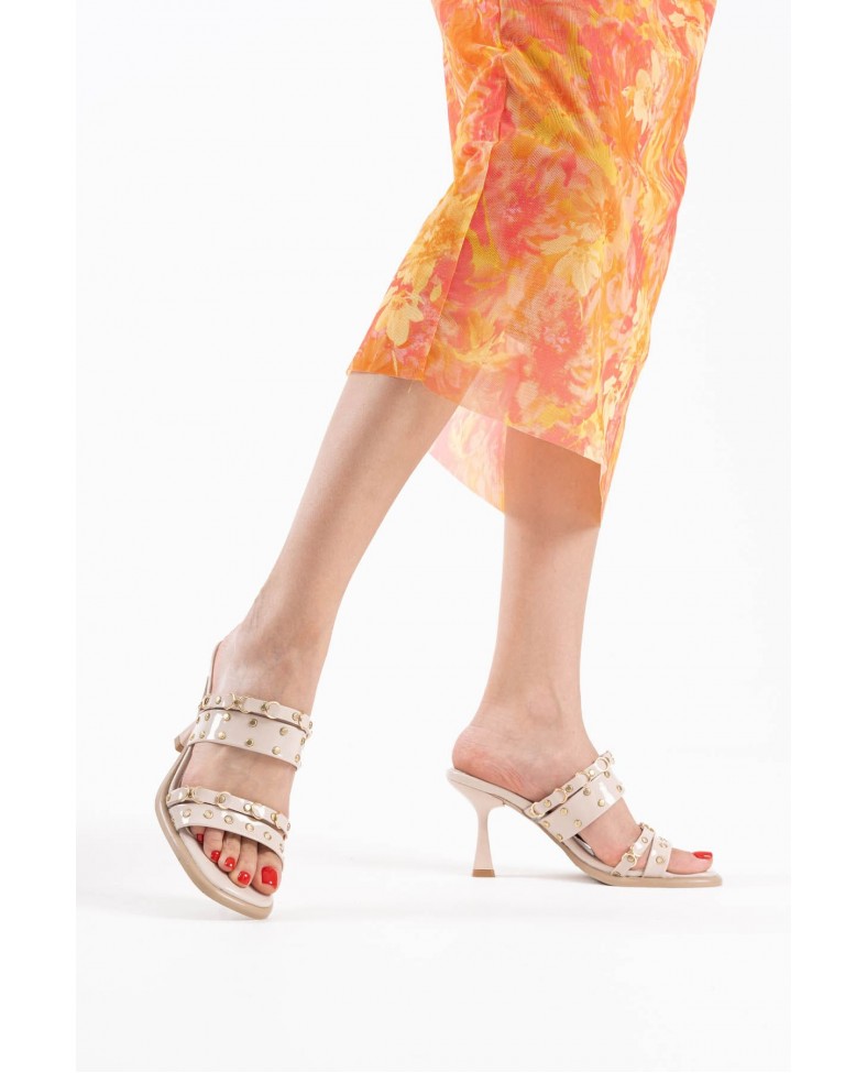 Topuklu Kadın Bej Terlik TR02MY03B