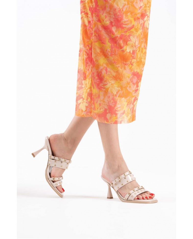 Topuklu Kadın Bej Terlik TR02MY03B