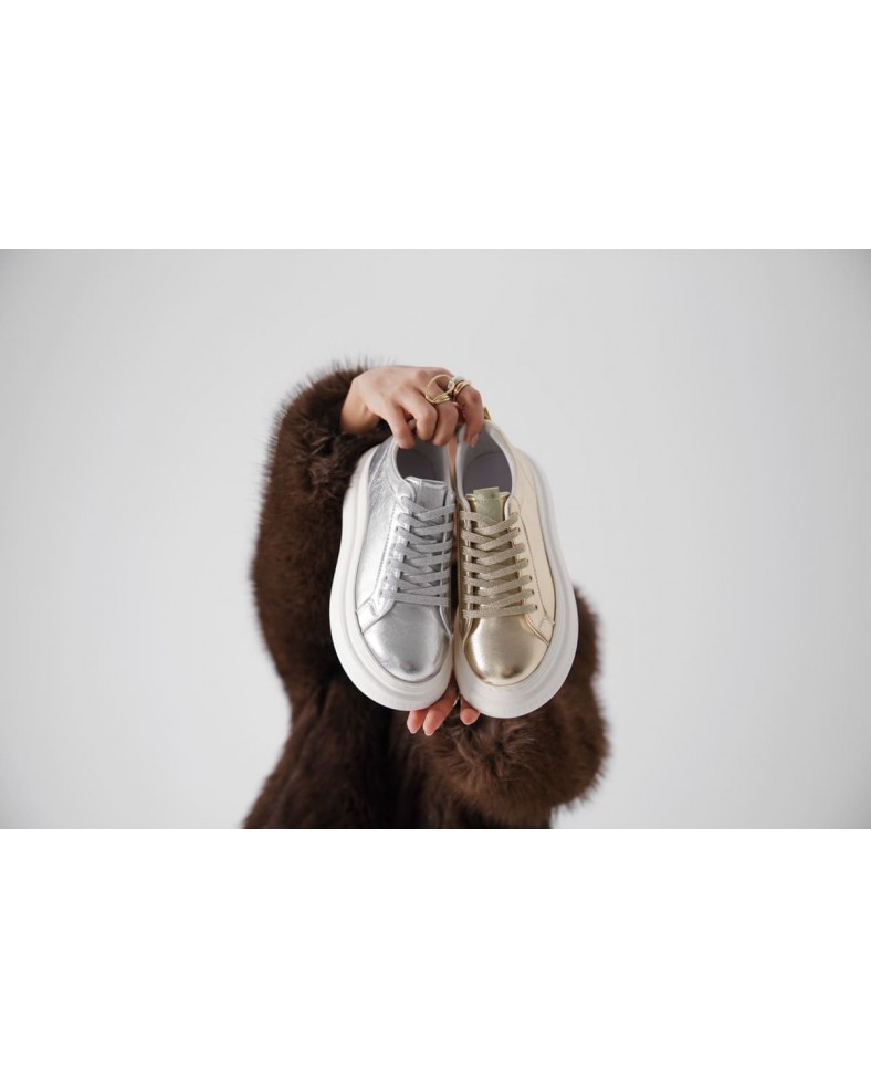 Gümüş Kadın Sneaker TR01MS05B