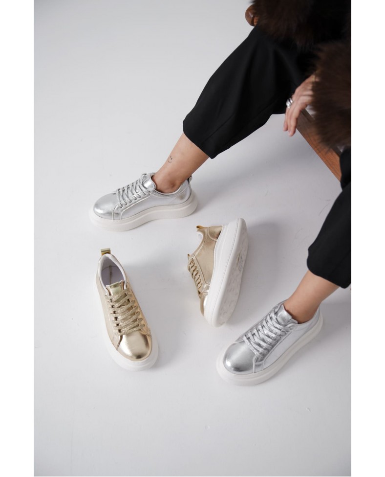 Gümüş Kadın Sneaker TR01MS05B