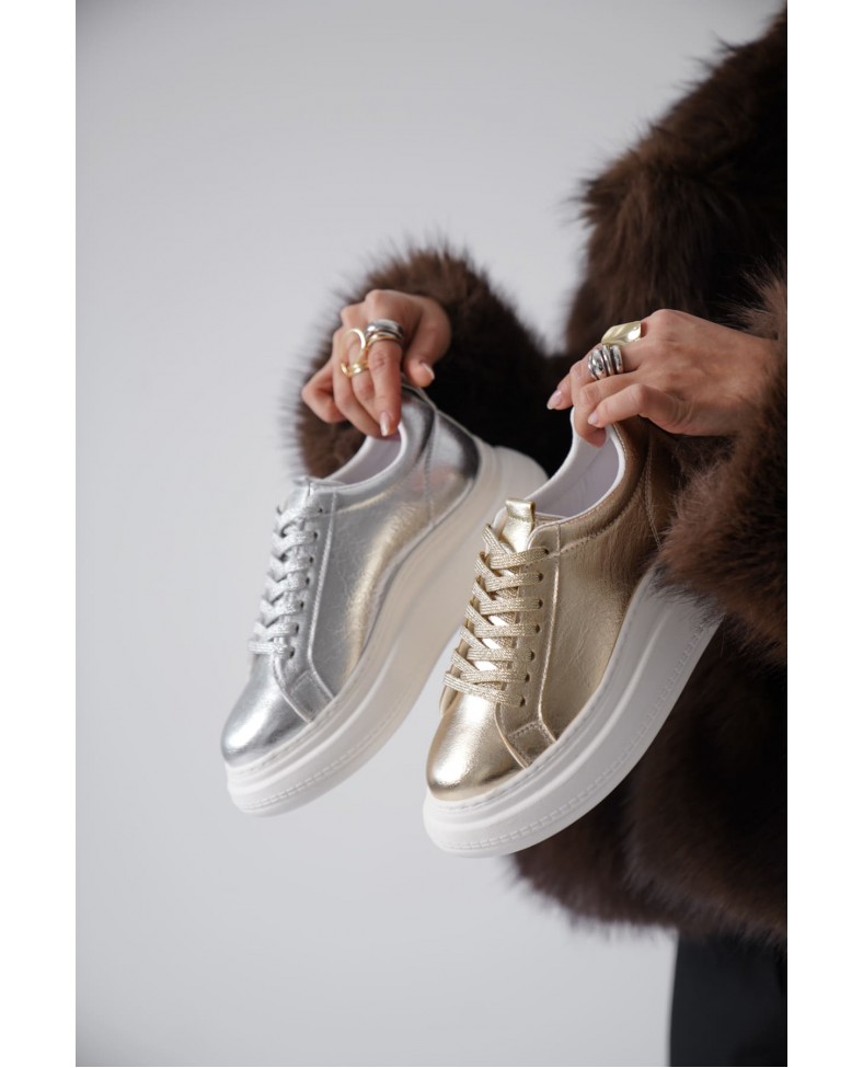 Gümüş Kadın Sneaker TR01MS05B