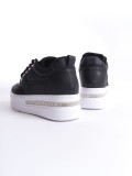 Siyah Kadın Gizli Topuklu Sneaker TR04MS01A