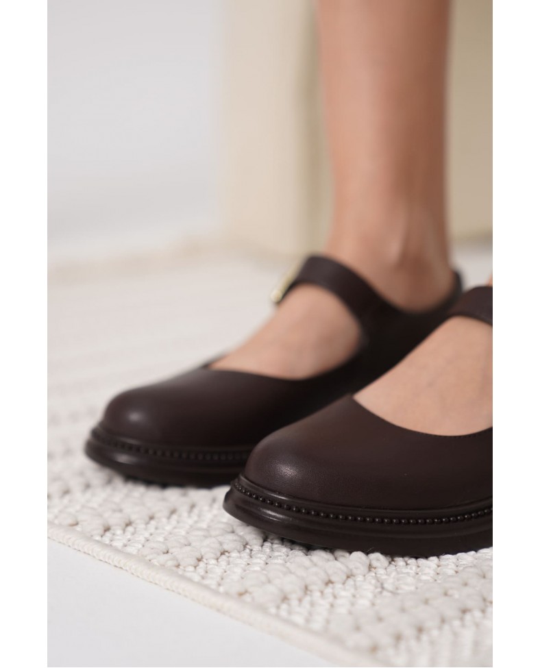 Acı Kahve Gunluk Mary Jane Ayakkabı TR09MS01F