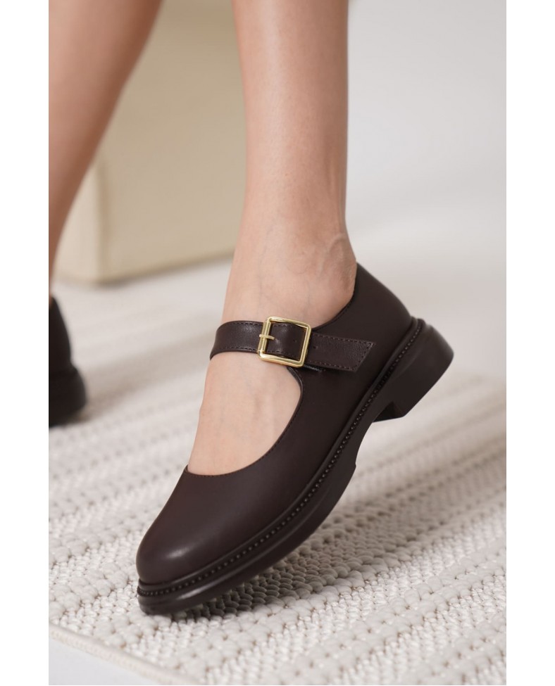 Acı Kahve Gunluk Mary Jane Ayakkabı TR09MS01F