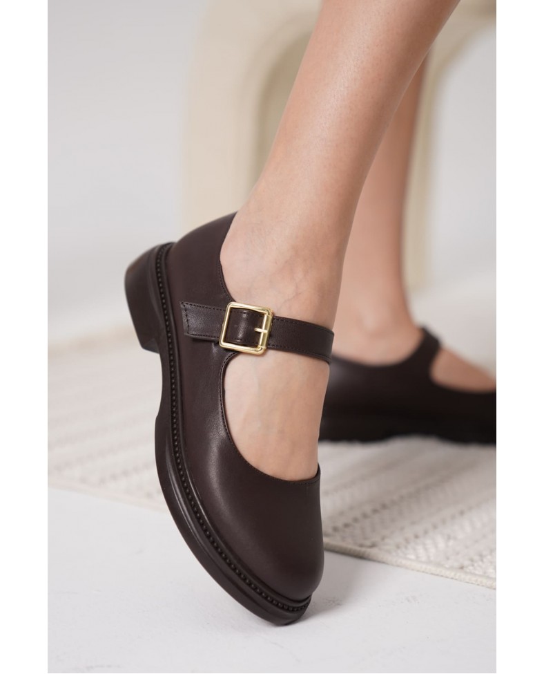 Acı Kahve Gunluk Mary Jane Ayakkabı TR09MS01F