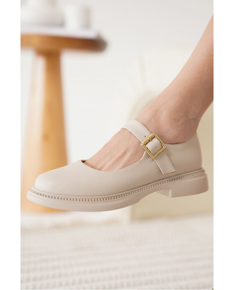 Bej Gunluk Mary Jane Ayakkabı TR09MS01E