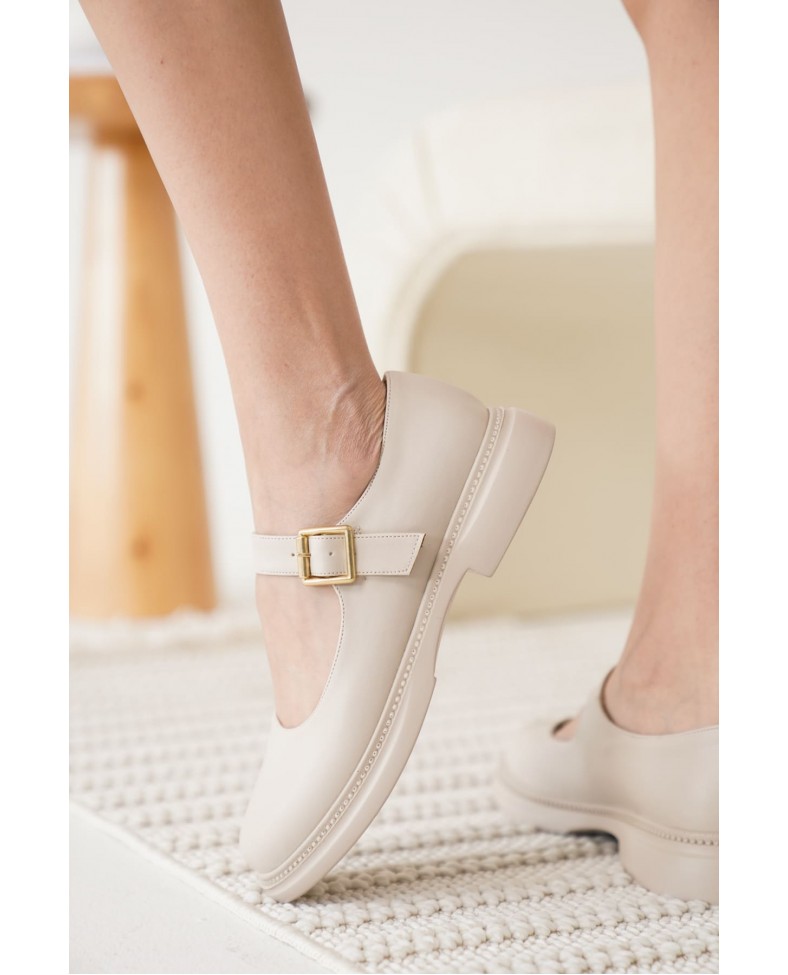 Bej Gunluk Mary Jane Ayakkabı TR09MS01E