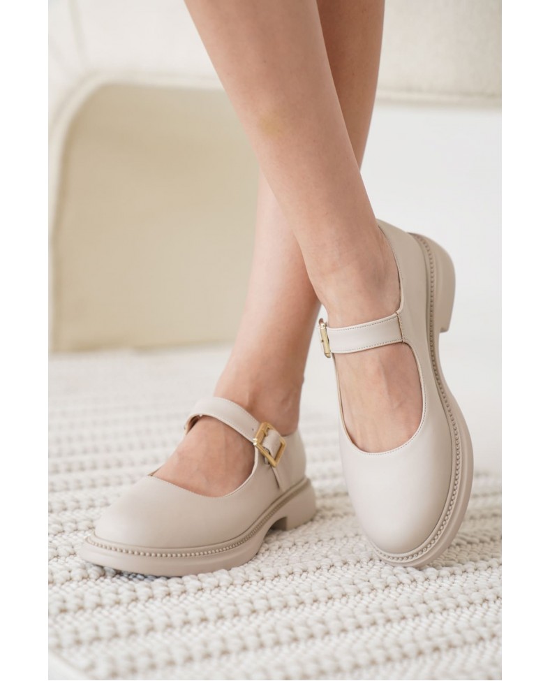 Bej Gunluk Mary Jane Ayakkabı TR09MS01E