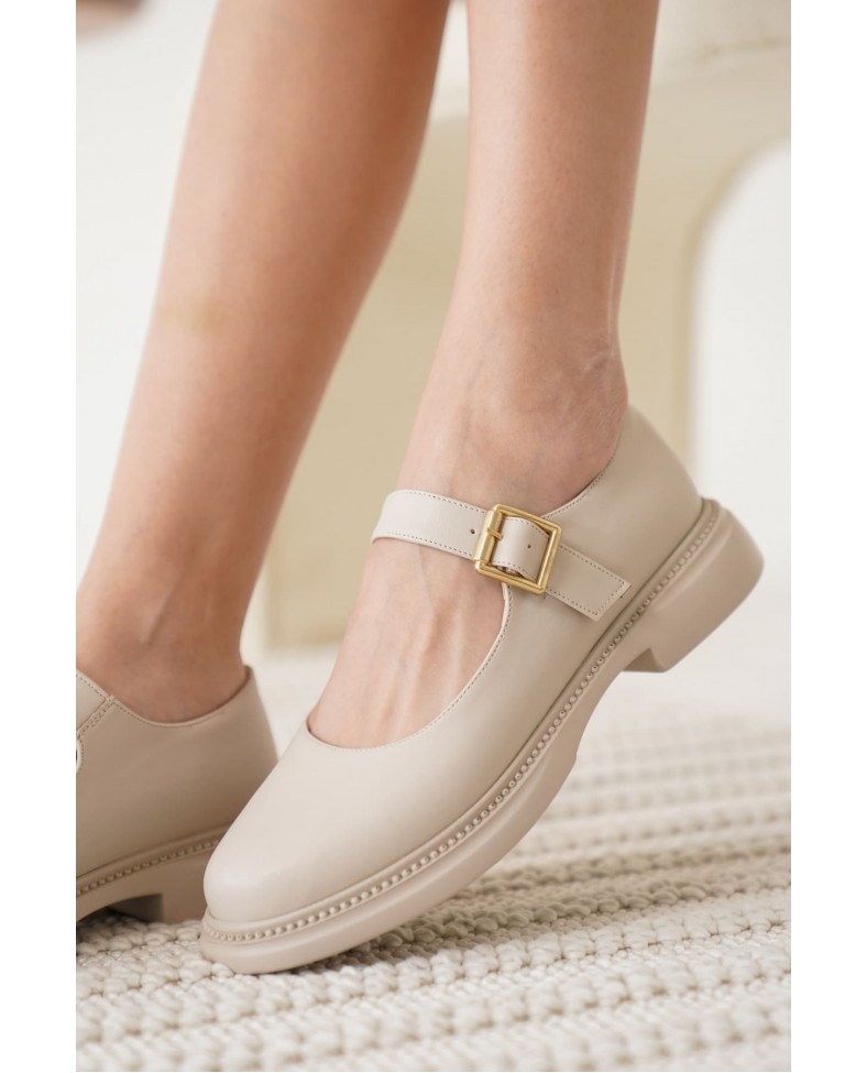 Bej Gunluk Mary Jane Ayakkabı TR09MS01E