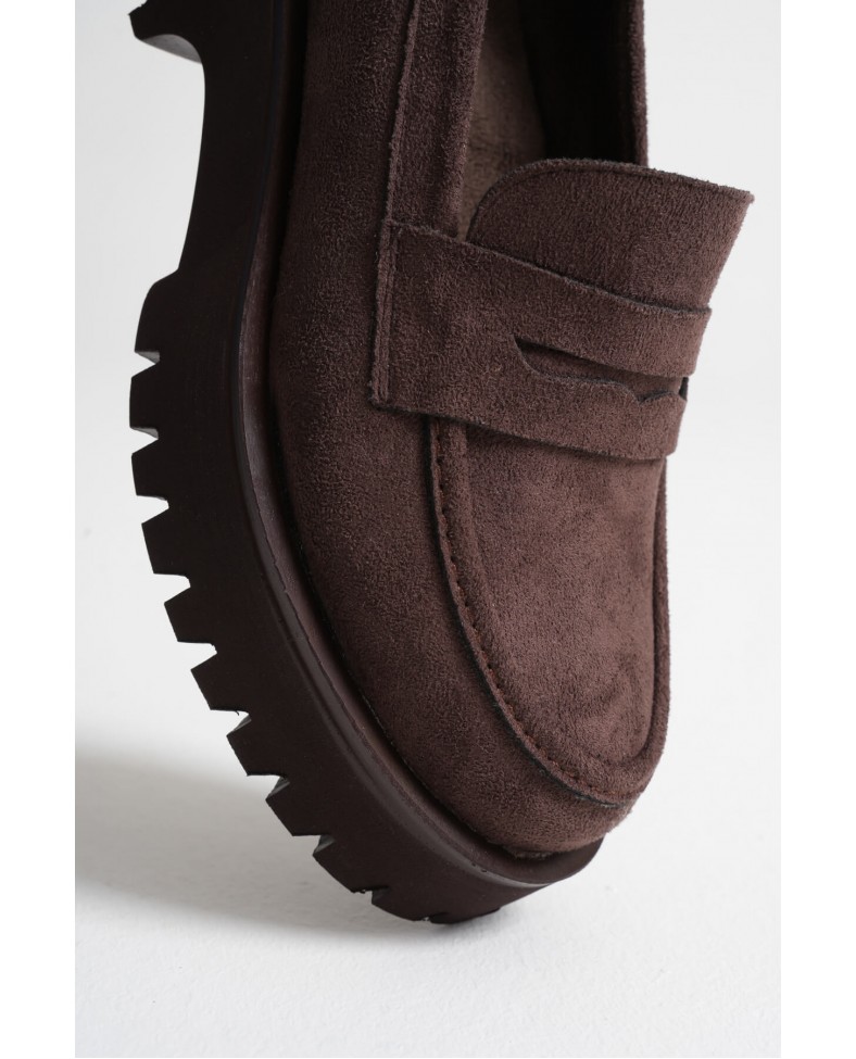 Kadın Günlük Süet Acı Kahve Ayakkabı TR10MS02E Somersan Giyim | Kadın, Erkek ve Çocuk Moda