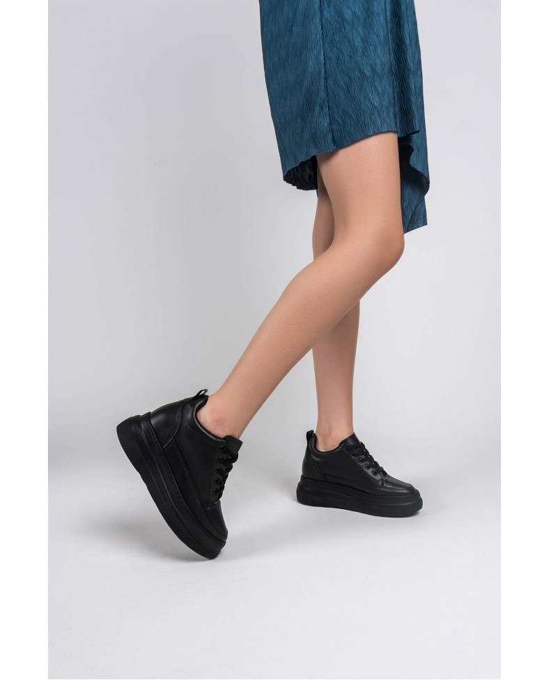 Kadın Gizli Topuk Siyah Spor Ayakkabı Somersan Giyim | Kadın, Erkek ve Çocuk Moda