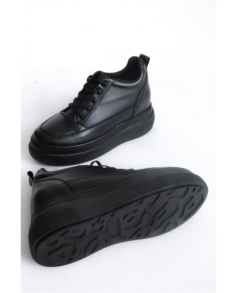 Kadın Gizli Topuk Siyah Spor Ayakkabı Somersan Giyim | Kadın, Erkek ve Çocuk Moda