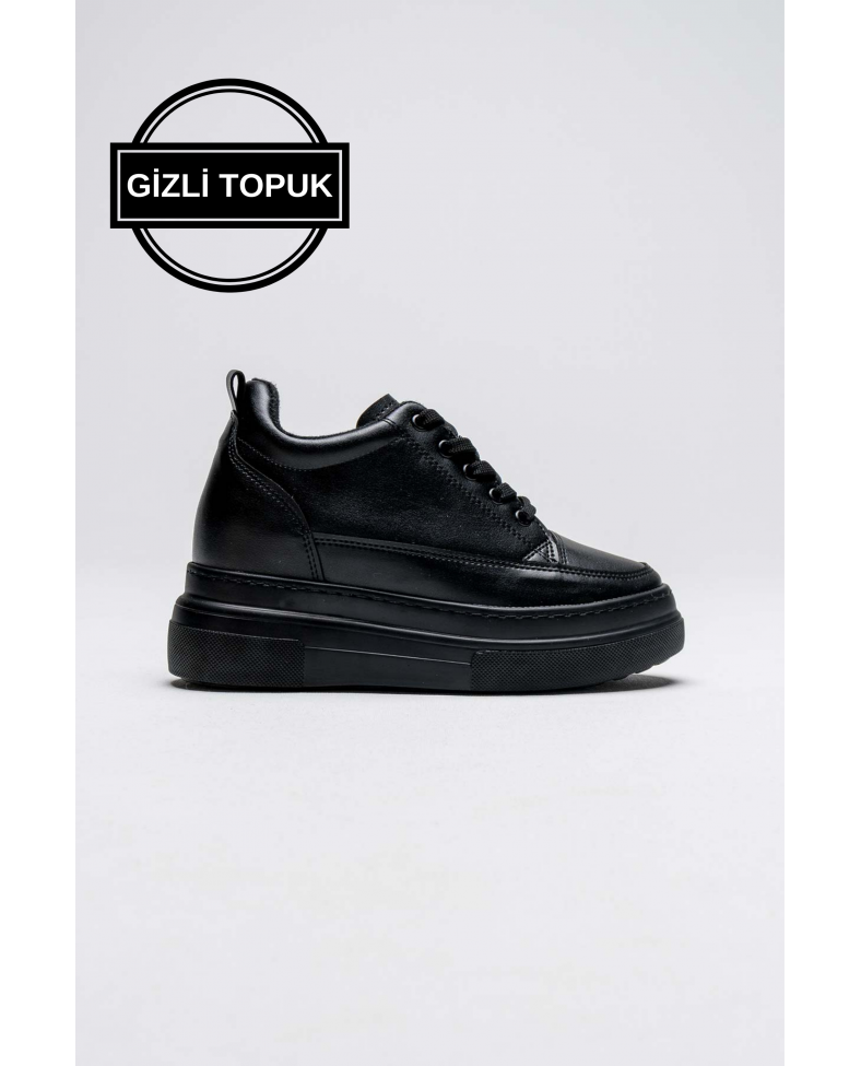 Kadın Gizli Topuk Siyah Spor Ayakkabı Somersan Giyim | Kadın, Erkek ve Çocuk Moda