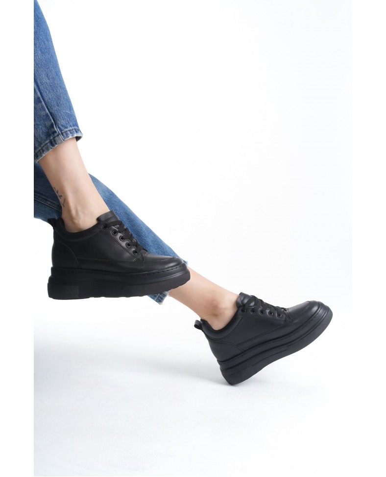 Kadın Gizli Topuk Siyah Spor Ayakkabı Somersan Giyim | Kadın, Erkek ve Çocuk Moda