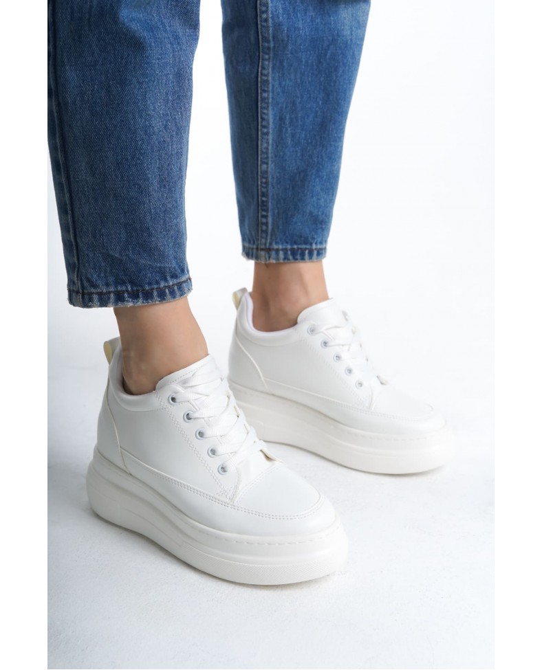 Kadın Gizli Topuk Beyaz Spor Ayakkabı Somersan Giyim | Kadın, Erkek ve Çocuk Moda