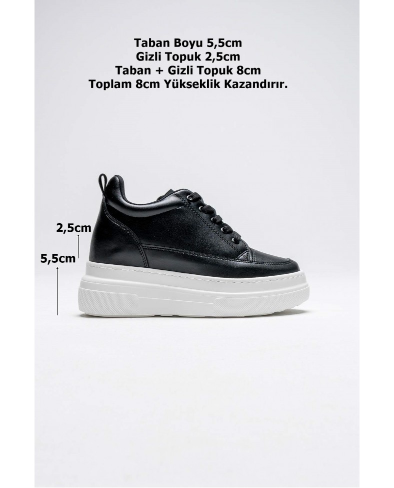 Kadın Gizli Topuk Siyah BT Spor Ayakkabı Somersan Giyim | Kadın, Erkek ve Çocuk Moda