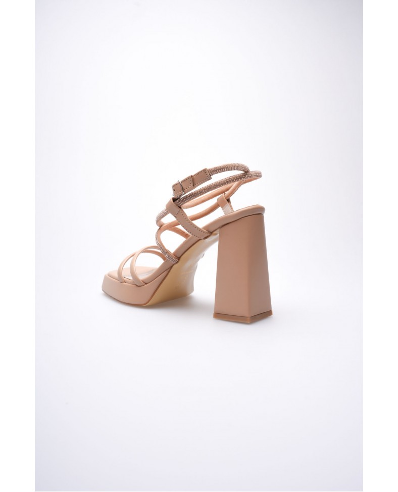 Kadın Nude Topuklu Sandalet TR12MY02D