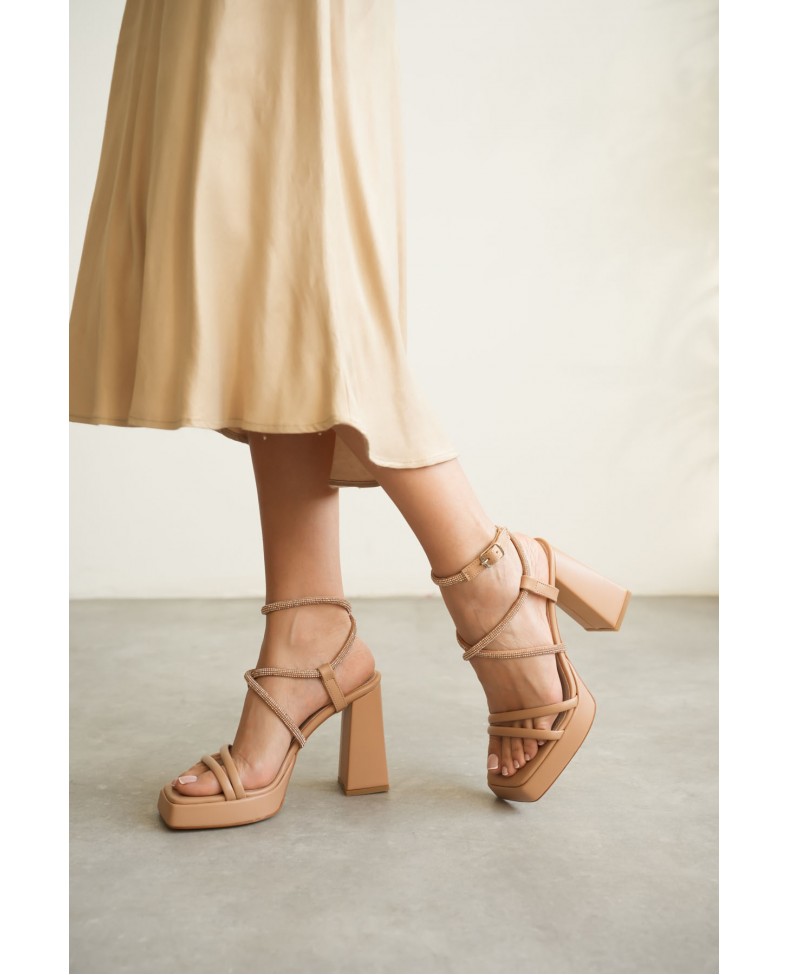 Kadın Nude Topuklu Sandalet TR12MY02D