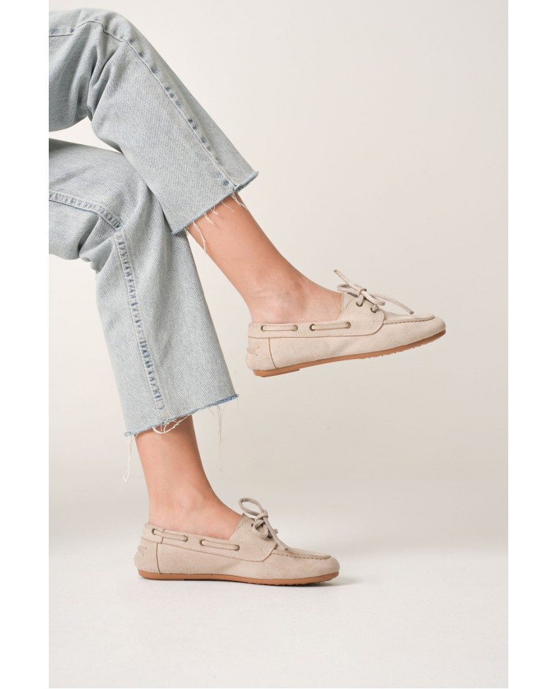 Kadın Bej Günlük Süet Ayakkabı TR27MS06B