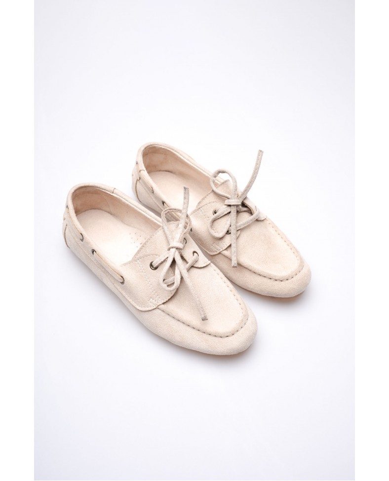 Kadın Bej Günlük Süet Ayakkabı TR27MS06B