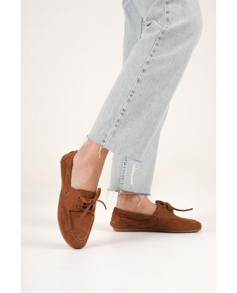 Kadın Taba Günlük Süet Ayakkabı TR27MS06C Somersan Giyim | Kadın, Erkek ve Çocuk Moda